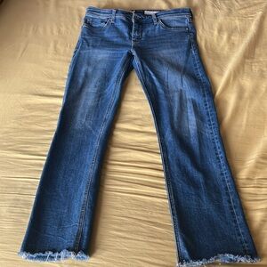 Pilcro Blue Straight Leg Jeans in size 27